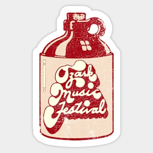 Ozark Music Festival 1974 - Faded Vintage Look Sticker